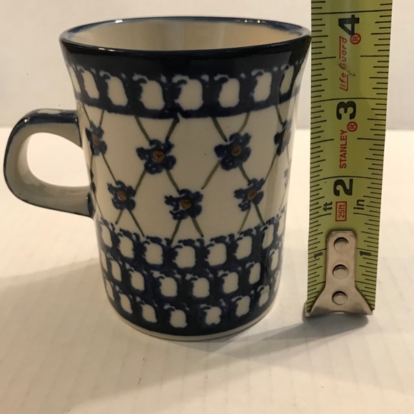 Set Of 2 Boleslawiec Polish Pottery UNIKAT J.Chyla Coffee/Tea Cups/Mugs - Picture 10 of 10